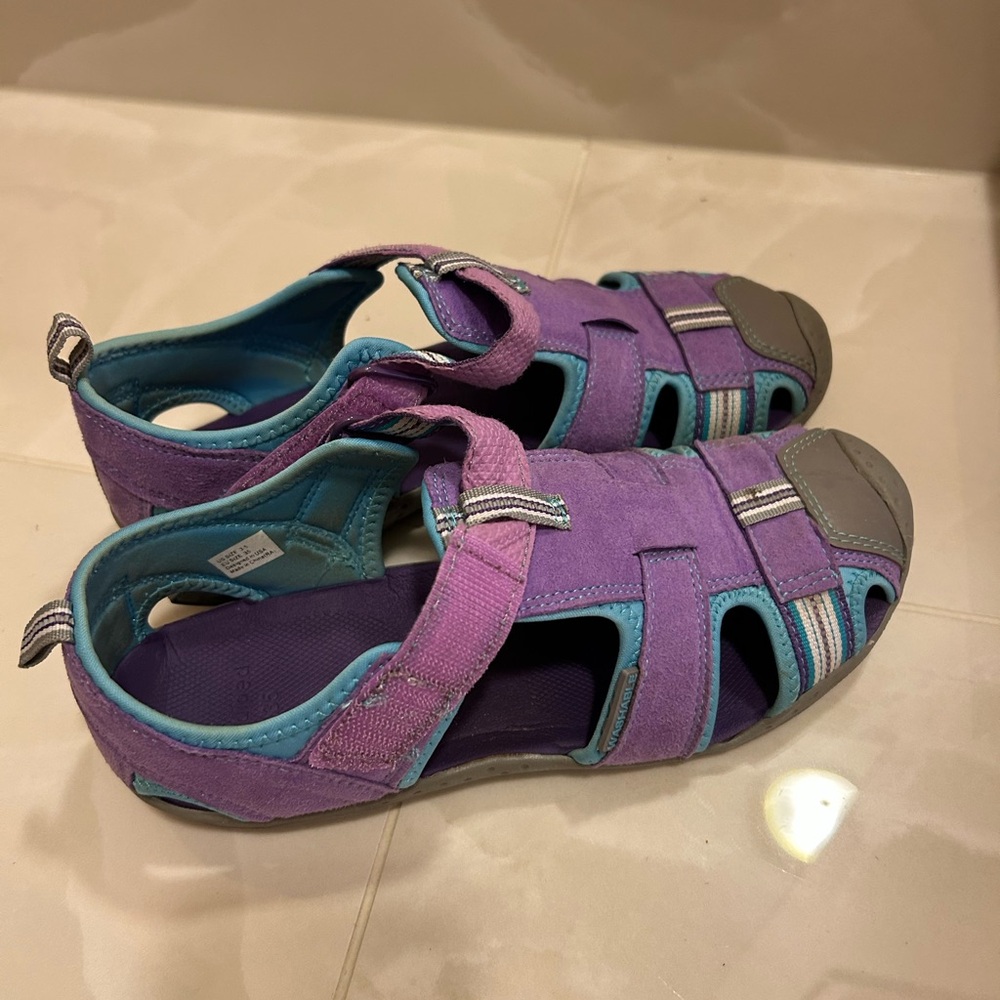 Pediped Purple and Blue Kids Sandals